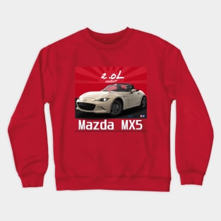 Mazda MX5 ND White Pearl Crewneck Sweatshirt